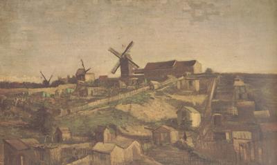 Vincent Van Gogh View of Montmartre with Windmills (nn04)